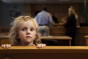 Child in courtroom